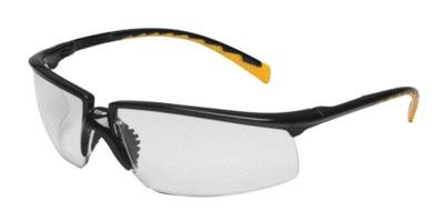 3M 12261-00000 Privo Safety Glasses With Black And Orange Polycarbonate Frame And Clear Polycarbonate Anti-Fog Lens (1/EA)