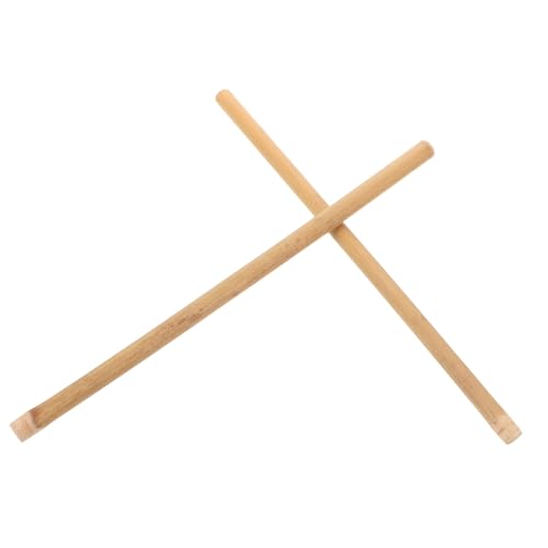 BESPORTBLE 1 par de baquetas duraderas de bambú para batería jazz y práctica de marcha