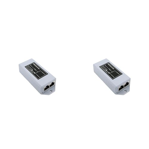 Akfldms 2X 1 en 2 Salidas 100M PoE Estándar 100M Extensor de Red Repetidor en Cascada Rj45 Cumple con IEEE 802.3AT/AF para Cámara IP