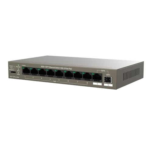 Image of Tenda TEG1110PF-8-120W Gigabit PoE Switch 10 Ports, 8 PoE+ Ports