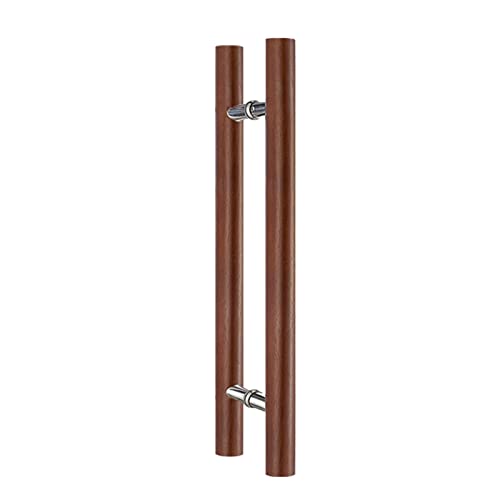 Poignée de porte en bois massif robuste 120cm pour un design intérieur d'exception