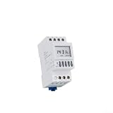 NKG-5 - Timer digitale da 220 V, timer programmabile con ciclo mensile, 16 posizioni on/off, memoria per interruzioni di corrente, alloggiamento in ABS, montaggio a binario per automazione industriale