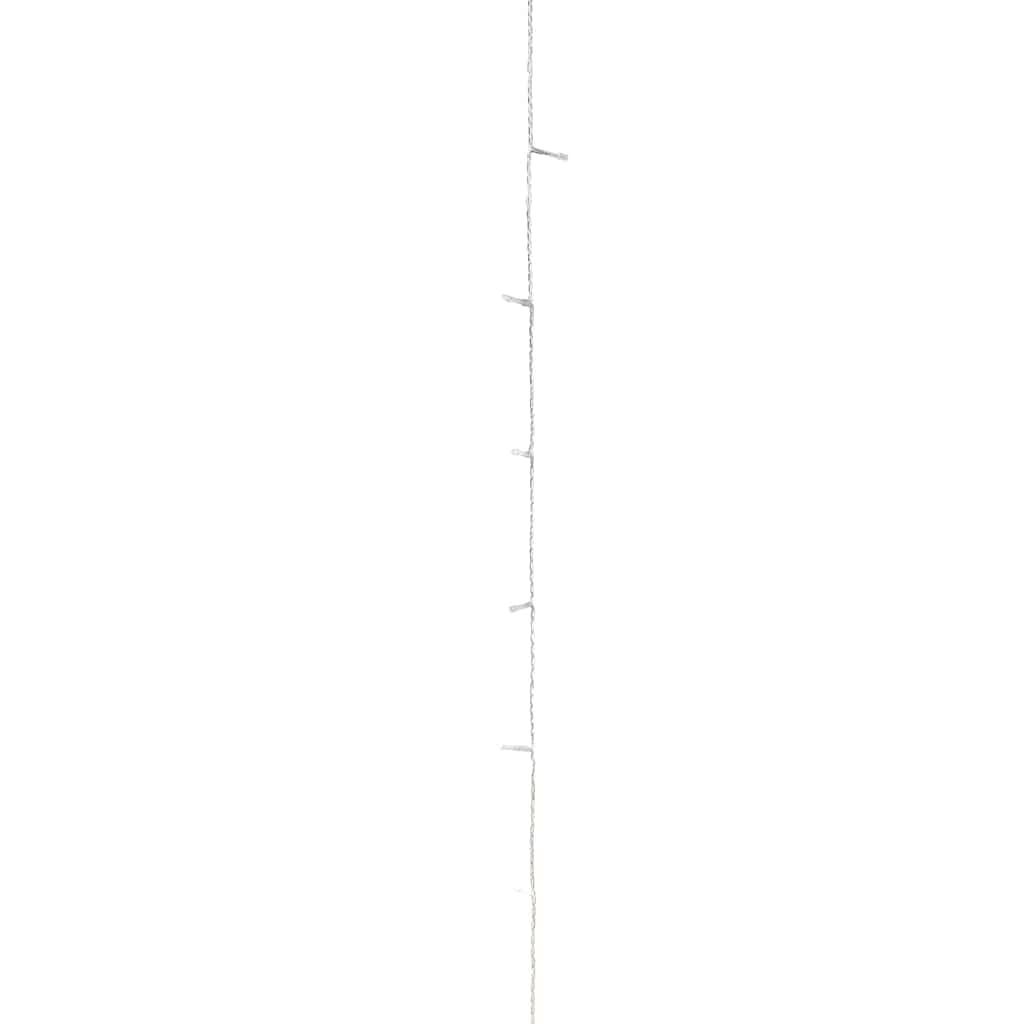 Catena luminosa a LED con 300 LED, decorazione natalizia, decorazione natalizia, per interni ed esterni, giardino, balcone, bianco caldo, 30 m, in PVC