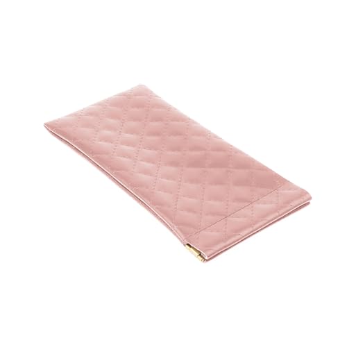 Image of Soft Sunglass Case PU Leather Squeeze Top Eyeglass Case Portable Sunglass Pouch Organizer Bag