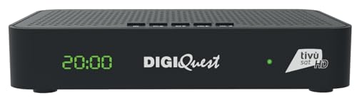 Digiquest Decoder Combo Tivùsat Maximo | Dvb-S2 E Dvb-T2 | Telecomando 2 In 1 | Smartcard Tivùsat Inclusa | Funzione Di Registrazione Attivabile | Dis