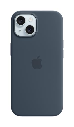 Ya en manzanajugosa.com: Apple Funda de Silicona con MagSafe para el iPhone 15 - Azul tempestad ​​​​​​​
