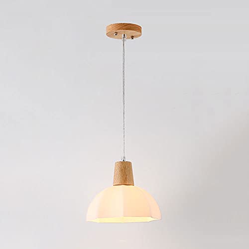 Lámpara colgante pequeña de cristal moderna E27 de 1 luz para techo semiempotrable ajustable