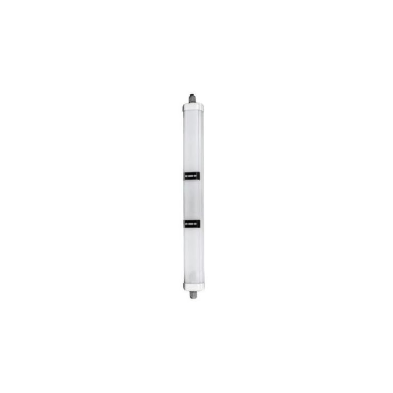 SILAMP Pack de 12 – Regleta LED impermeable 150 cm 48 W IP65 120 lm/W interconectable – Blanco frío 6000 K – 8000 K