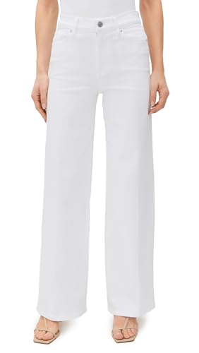 FRAME Women's Le Slim Palazzo Jeans, White, 28