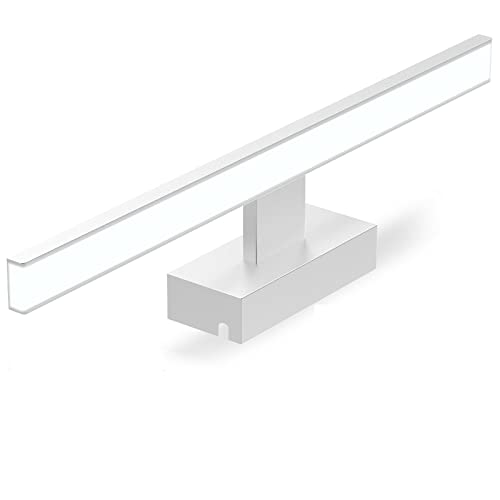 Karrong LED Spiegelleuchte Badezimmer 15W 60cm Spiegellampe IP44 Wasserdicht Edelstahl Rostschutz Kein Flimmern Badlampe Bad Spiegelleuchte mit Schalten Cover