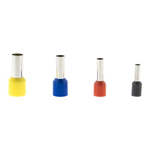 SeKi 313612 Wire End Ferrules Assortment Insulated 100 Pieces 4.0-16.0 mm² (50 x 4, Grey, 20 x 6, Yellow, 20 x 10, Red - Image 2