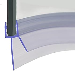 HNNHOME 870mm Pre - Curve Rubber Plastic Bath Shower Screen Seal Strip Perfect for 4-6mm Curved or Straight Glass Door Up to 20mm Gap