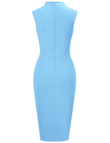 MUXXN Women's Audrey Hepburn Style Cute Little Black Dresses High Waist Bodycon Homecoming Dress4