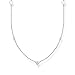 Produktbild THOMAS SABO Damen Kette mit Herzen und weiße Steine Silber 925 Sterlingsilber KE2155-051-14