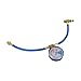 RichVibe AC Recharge Measuring Kit for R134A R12 R22, for Dual 15 cm Hose, 1/2 Thread, 1/4 SAE Connector, Built-in Safety Valve for Car Air Conditioning Service