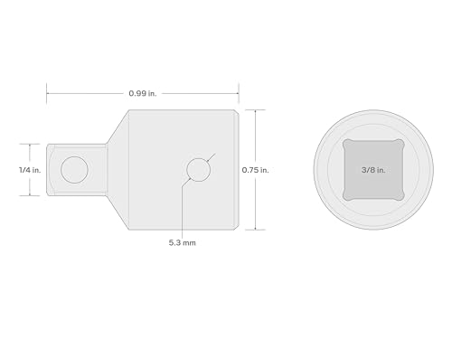 Image of TEKTON 3 /8 Inch Drive (F) x 1 /4 Inch (M) Impact Reducer | SIA13100