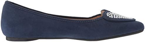 Penny Loves Kenny Women's Nookie PRL Ballet Flat, Navy Microsuede, 7.5 Wide US | Image 5