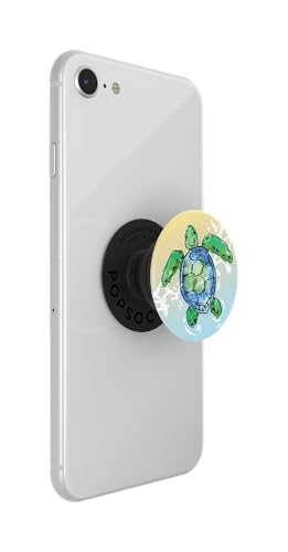 Image of PopSockets Adhesive Phone Grip, Holder, Phone Stand, Turtle - Tortuga