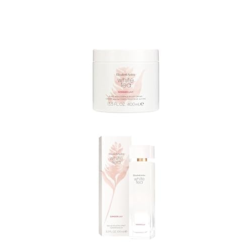 Elizabeth Arden - White Tea Ginger Lily, Crema per il Corpo Dolcezza Suprema, Idratante e Profumata, 400 ml + White Tea Ginger Lily, Eau de Toilette Spray, Profumo con Giglio di Zenzero, 100ml