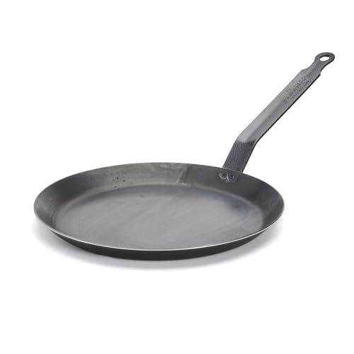 de Buyer Blue Carbon Steel Crepe & Tortilla Pan - 9.5” Diame...