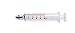 Medline PAINLOR5LL25 Luer Lock Glass Syringes (Case of 25)