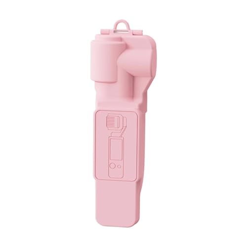 BRDRC �W���o���X�N���[���ی�J�o�[ DJI Osmo Pocket 3 �J�����A�N�Z�T���[�ƌ݊����̂���V�F�������Y�L���b�v�n�[�h�P�[�X�Ə_�炩�����n(Long Pink Cover)