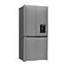 Exquisit Multi-Door Kühlschrank MD430-100-WS-200E inoxlook | 432 L Volumen | NoFrost | Wasserspender | Cross Kühl-Gefrierkombination