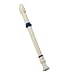 soprano recorder instrument Students Plastic 8 Holes Saxophone Recorder Flute Beige Musical Instrument