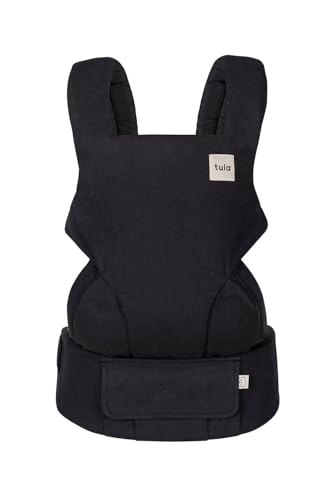 Tula Explore Hemp portabebes recien nacido ergonomico e evolutivo lino mochila portabebes verano hacia delante frontal 3-en-1, 3,2 a 20,4 kg, Obsidian