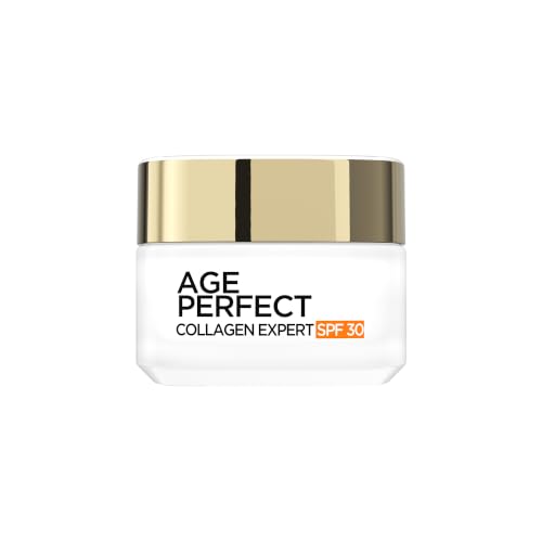 LOréal Paris Age Perfect Collagen Expert Retightening Day Cream SPF30 For 50+ For Visibly Firmer more Supple Skin Moisturise and Hydrated Skin Formulated with Micro Collagen Peptides 50ml