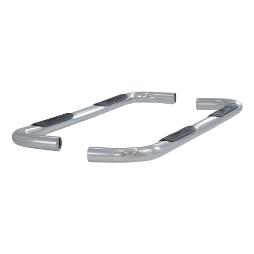 ARIES 205008-2 3-Inch Round Polished Stainless Steel Nerf Bars, No-Drill, Fits Select Dodge Ram 1500, 2500, 3500