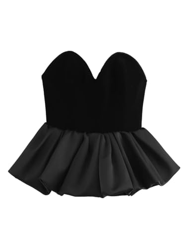 Women's Short Fleece Vest Hipster Sleeveless V-Collar Top Regular Fit Zipper Blouses Pullover Tops