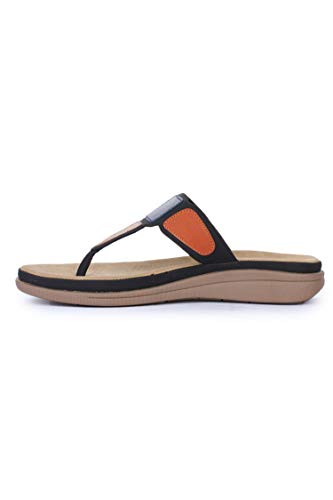 Image of Liberty Senorita M17-03 Casual Slipper for Women - Blue & Cherry | Slip-on /Flats Slippers - Durable and Lightweight | Comfortable and Soft Insole for Everyday Wear - Cushioned Footbed | Home Footwear