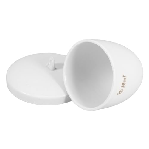 OSOLADY Scrap Crucible Cup Cover Nickel Crucible for Melting 70ml Capacity for Industrial Use