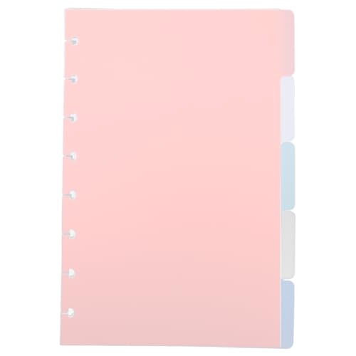 Intercalaires en plastique VILLCASE perforés pour organiser un planificateur à 8 disques robustes