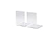 MAUL Buchstütze aus Acryl (2er Pack) 10x8x10cm | Bücherhalter, Organizer für Kinder, Bücher, Büro, Regal | Bücherstütze im stilvollen Acryl Design | Möbelschonender Buchhalter | Glasklar