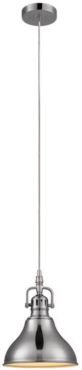 Globo Níquel Cepillado Metálico 1 Luces Colgante Luz