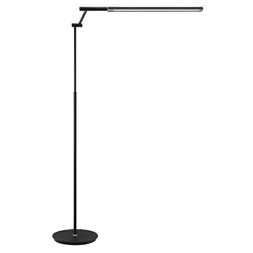 Lite Source Tilla Black Metal Floor Lamp with Touch Control