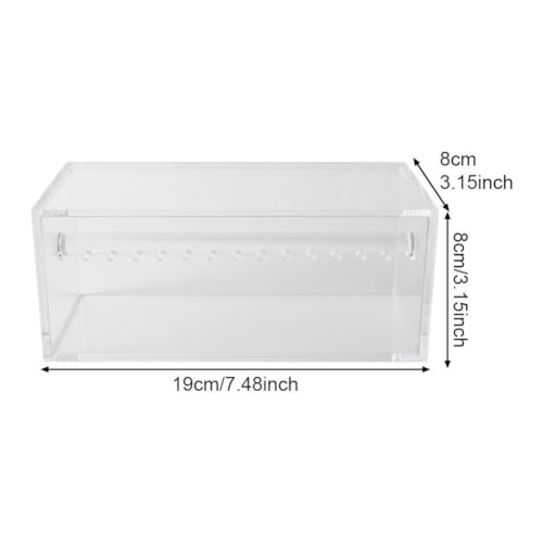 Caja de cadena de potencia de acrílico transparente para proteger material de ortodoncia 8