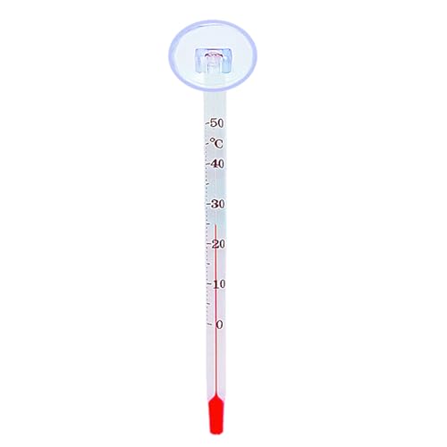 ljhnba Aquarium Thermometer Liquid-in-Glass-Screen Floating Type Household Thermometer for Glass Containers Aquarium Thermometer