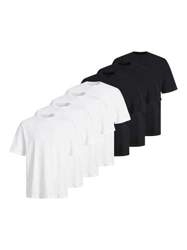 T-shirt homme JACK & JONES col rond lot de 7 maillot de corps coton uni