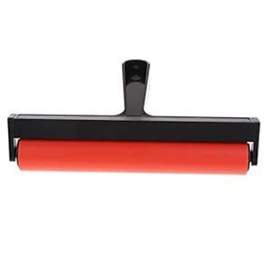 Luzhengyang Gummi-Handroller Rot-Schwarz 20 cm