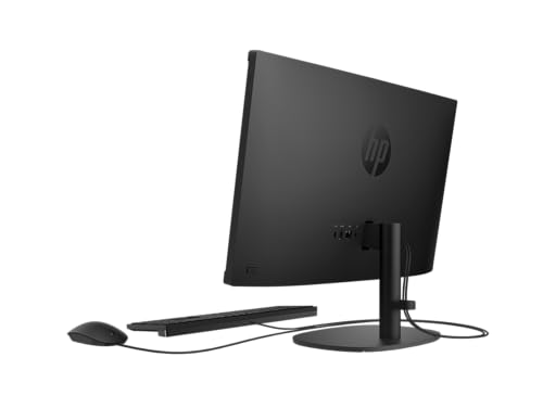 Image of HP 21.5 inch FHD All-in-One Desktop Computer, 32GB RAM 2TB SSD, Intel N200 Processor, Keyboard & Mouse Included, PLUSERA 8-in-1 Hub, Windows 11, Jet Black