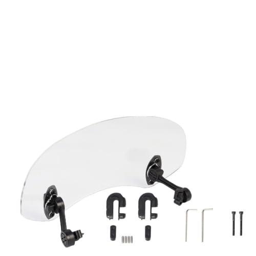 Extension de pare-brise de moto universel avec spoiler réglable pour bulle BMW C650GT