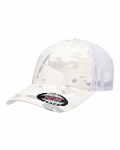 Image of Flexfit Unisex Mesh Fitted 2-Tone Trucker Hat, One Size
