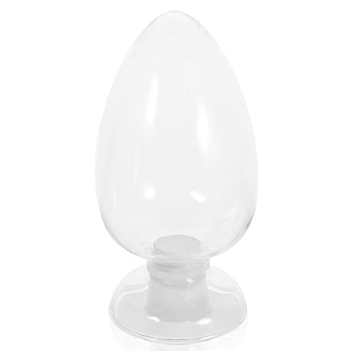 ERINGOGO Elegant Glass Bottle Stopper Conical Laboratory Bottle Display Glass Match Jar