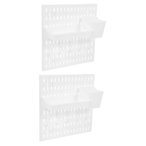 ULTECHNOVO Accesorios Para Tableros Perforados Tablero De Clavijas Panel Gancho Para Tablero Cesta De Tablero Perforado Junta Organizador De Pared De Tablero Perforado Polipropileno