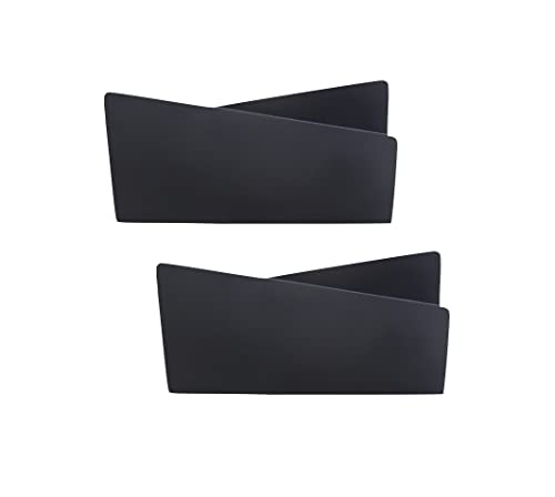 Image of RUWA Napkin Holder for Dining Table - Tissue Paper Stand for Kitchen, Table, Home Decor, Office, Restaurant, Tissue Dispenser Organizer for Dinner Tables, Kitchen, Bathroom | Floppy Black | Set of 2