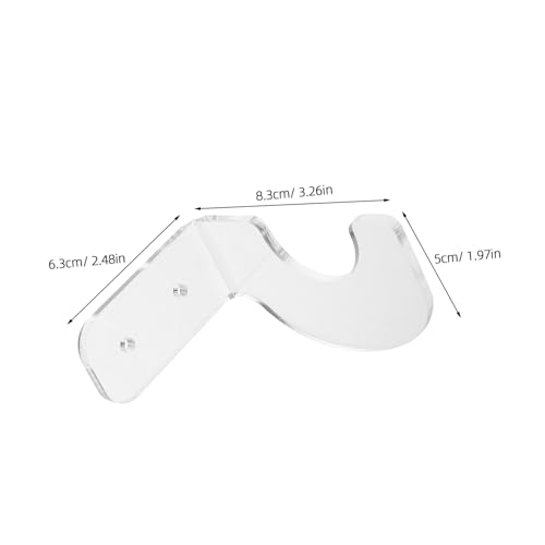 Garneck Bat Wall Hook Baseball Bat Holder Display Acrylic Stand for Softball Hockey Stick