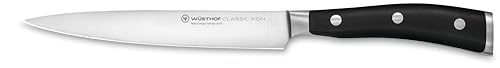 Image of Wusthof Classic IKON 6 inch Utility Knife, Black